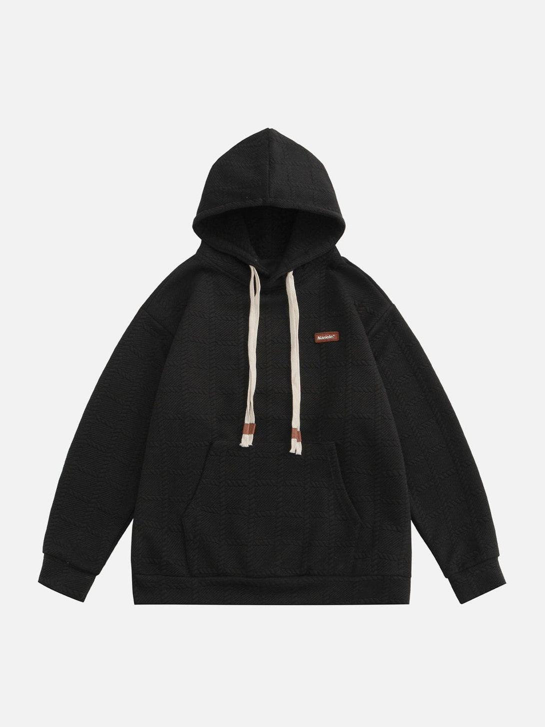 Helmiss - Labeled Drawstring Hoodie- Streetwear Fashion - helmiss.com