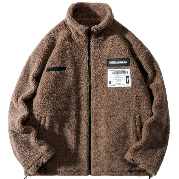 Helmiss - Labeling Sherpa Winter Coat- Streetwear Fashion - helmiss.com