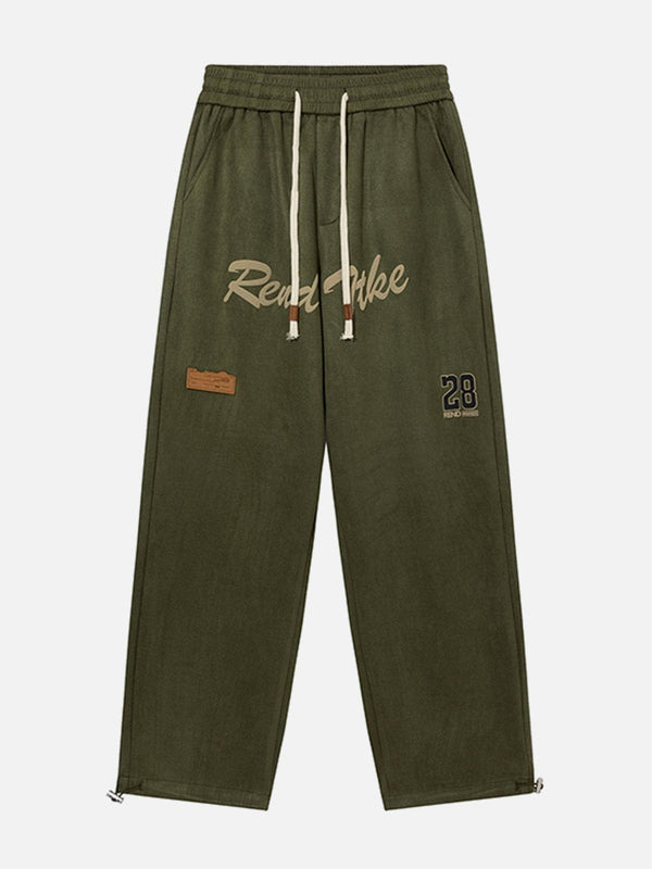 Helmiss - Labeling Straight Sweatpants- Streetwear Fashion - helmiss.com