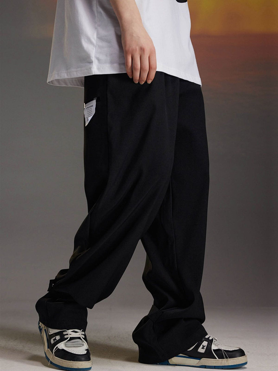 Helmiss - Lace Up Trousers Pants- Streetwear Fashion - helmiss.com