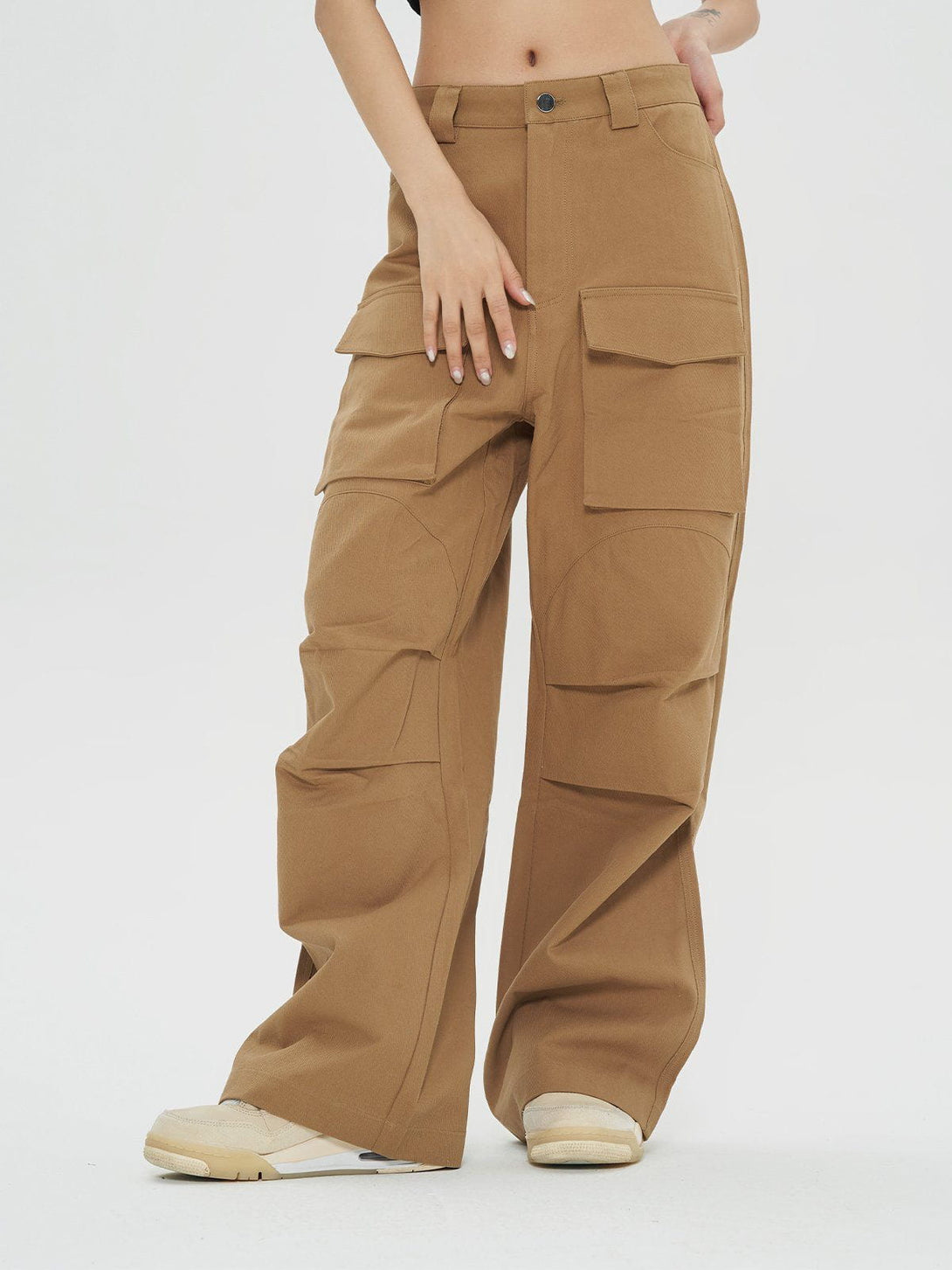 Helmiss - Laminated Design Cargo Pants- Streetwear Fashion - helmiss.com