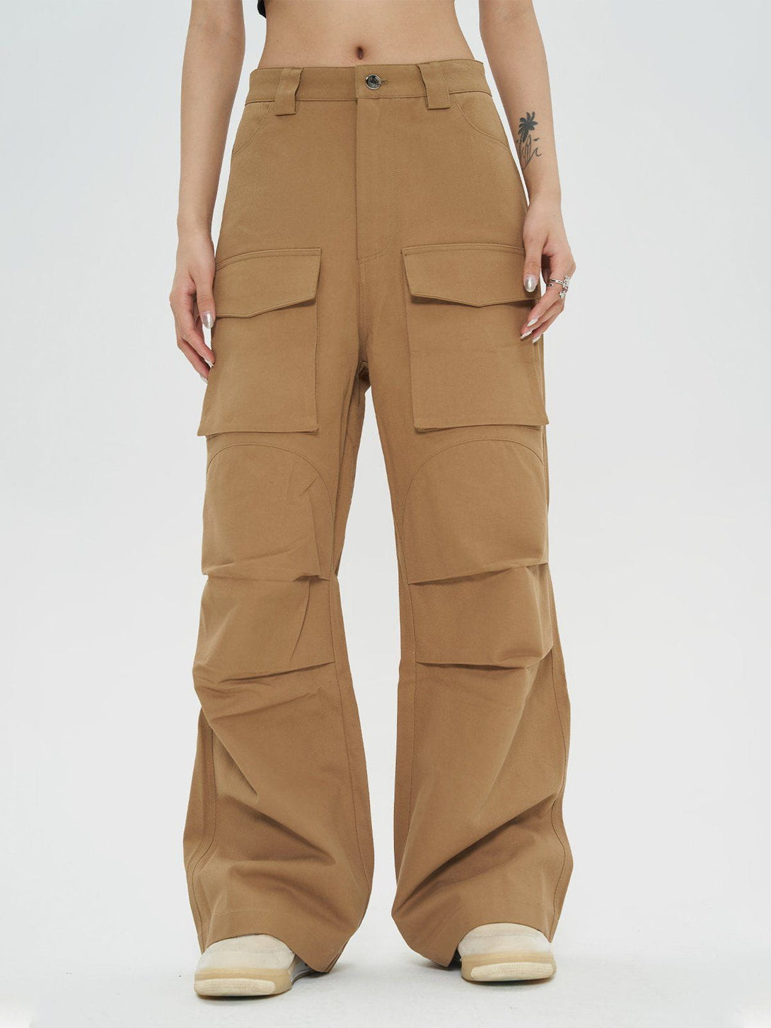 Helmiss - Laminated Design Cargo Pants- Streetwear Fashion - helmiss.com