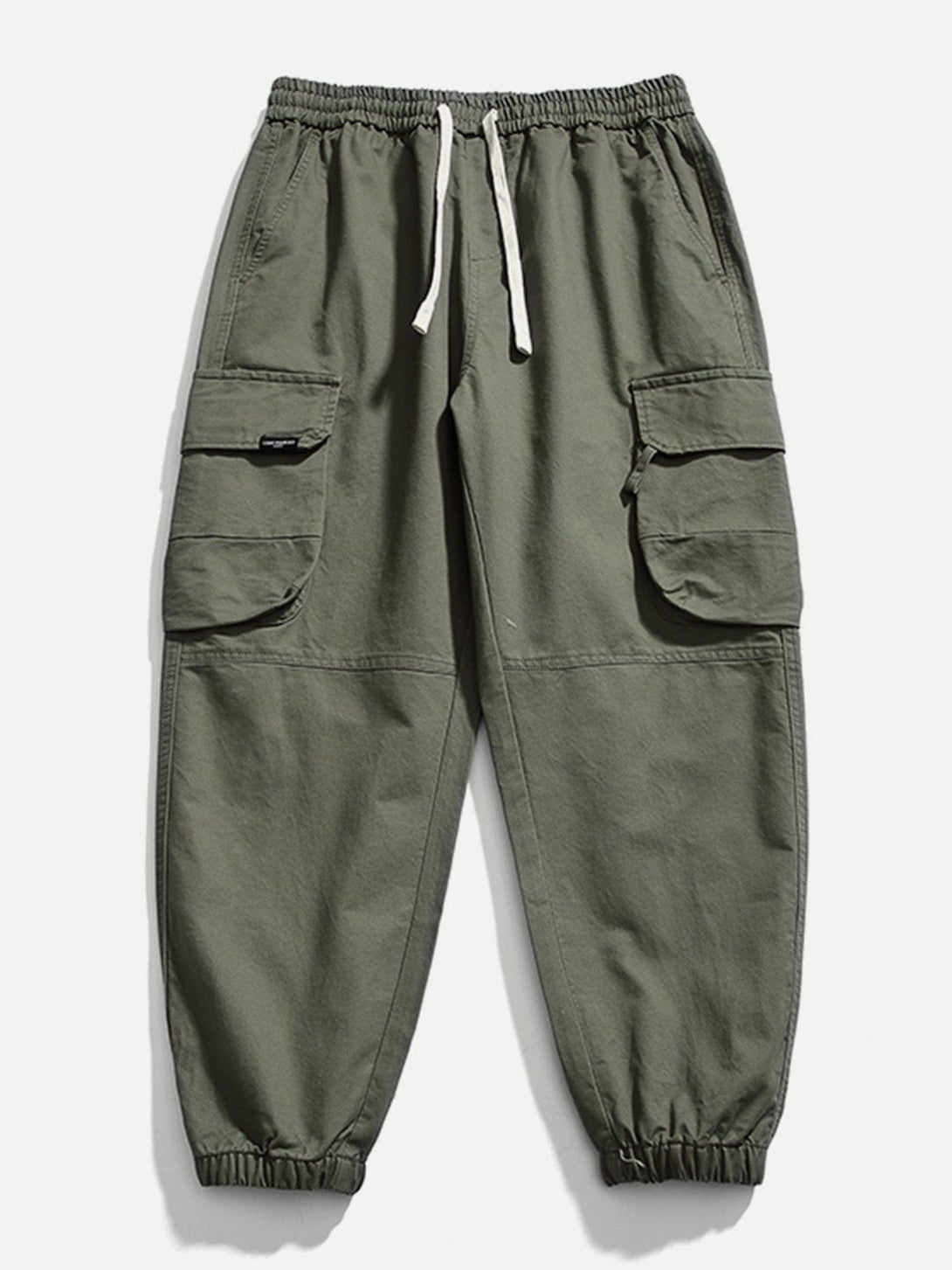 Helmiss - Large Multiple Pockets Bound Feet Cargo Pants- Streetwear Fashion - helmiss.com