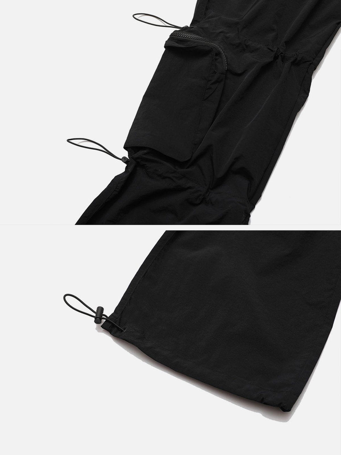 Helmiss - Large Multiple Pockets Drawstring Decoration Cargo Pants- Streetwear Fashion - helmiss.com