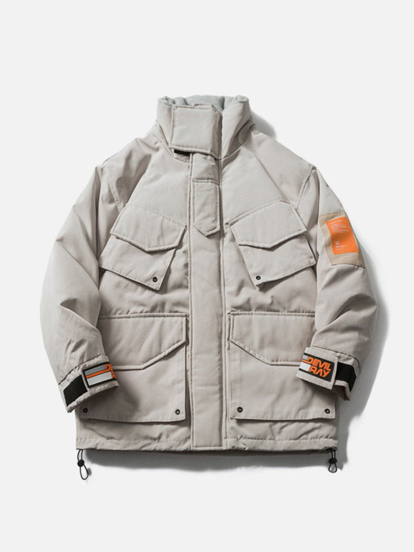 Helmiss - Large Pocket Cargo Winter Coat- Streetwear Fashion - helmiss.com