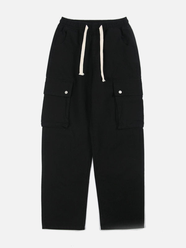 Helmiss - Large Pocket Large Drawstring Pants- Streetwear Fashion - helmiss.com