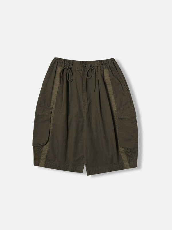 Helmiss - Large Pocket Patchwork Shorts- Streetwear Fashion - helmiss.com