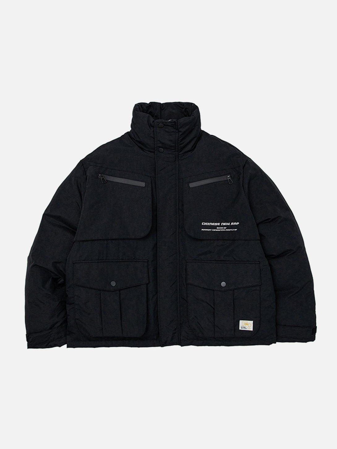 Helmiss - Large Pockets Patchwork Winter Coat- Streetwear Fashion - helmiss.com