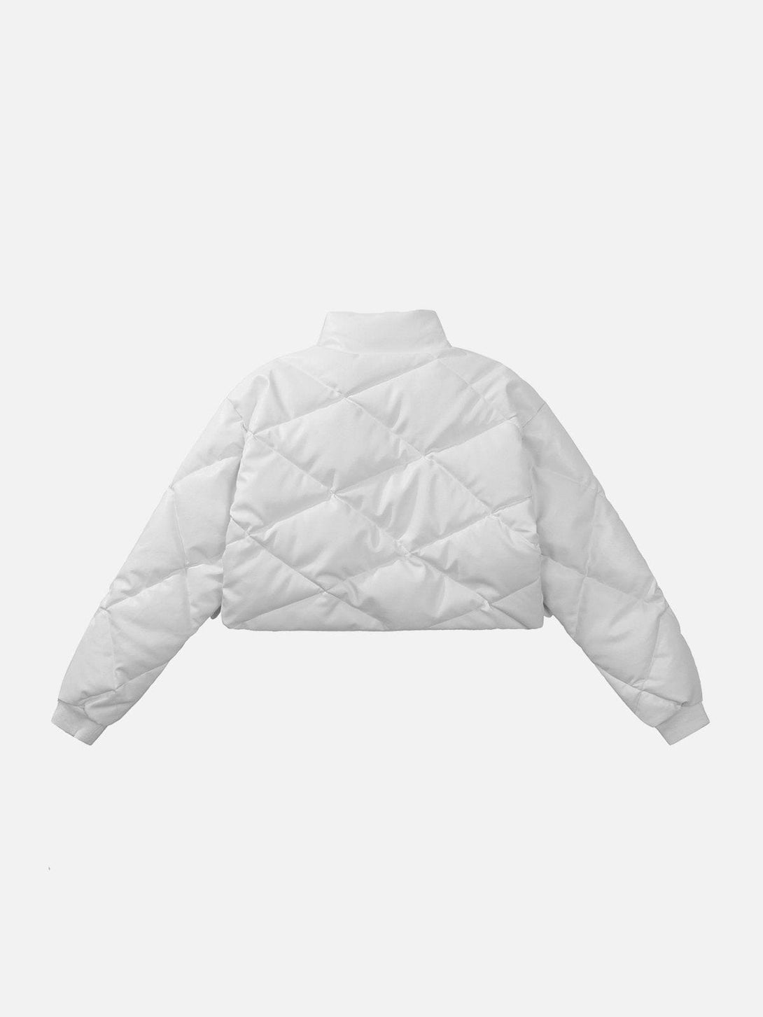 Helmiss - Lattice Loose Crop Coat- Streetwear Fashion - helmiss.com