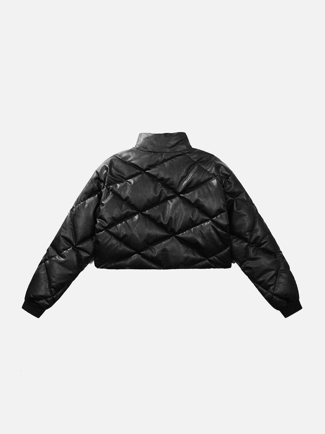 Helmiss - Lattice Loose Crop Coat- Streetwear Fashion - helmiss.com