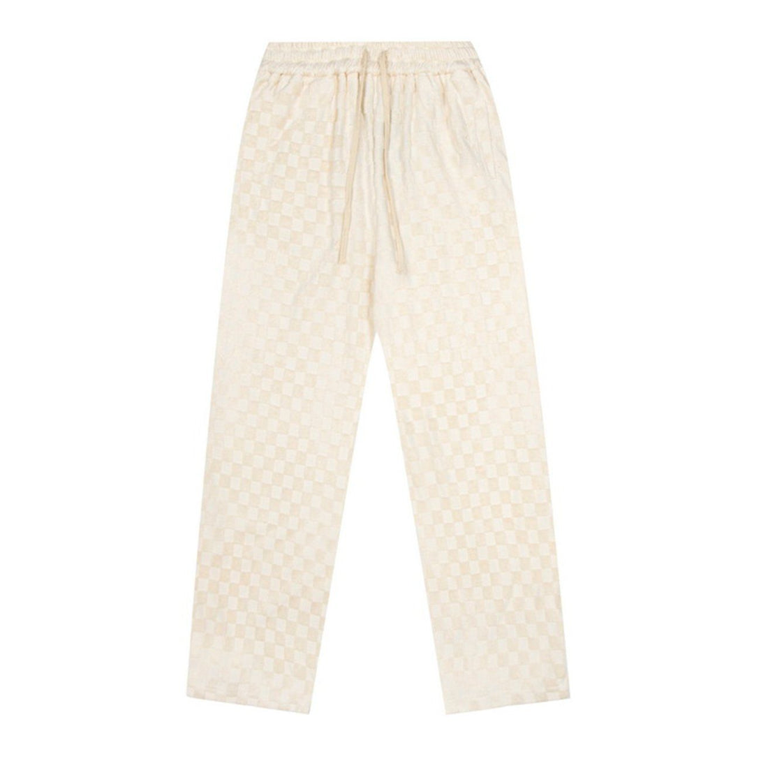 Helmiss - Lattice Side Slit Pants- Streetwear Fashion - helmiss.com