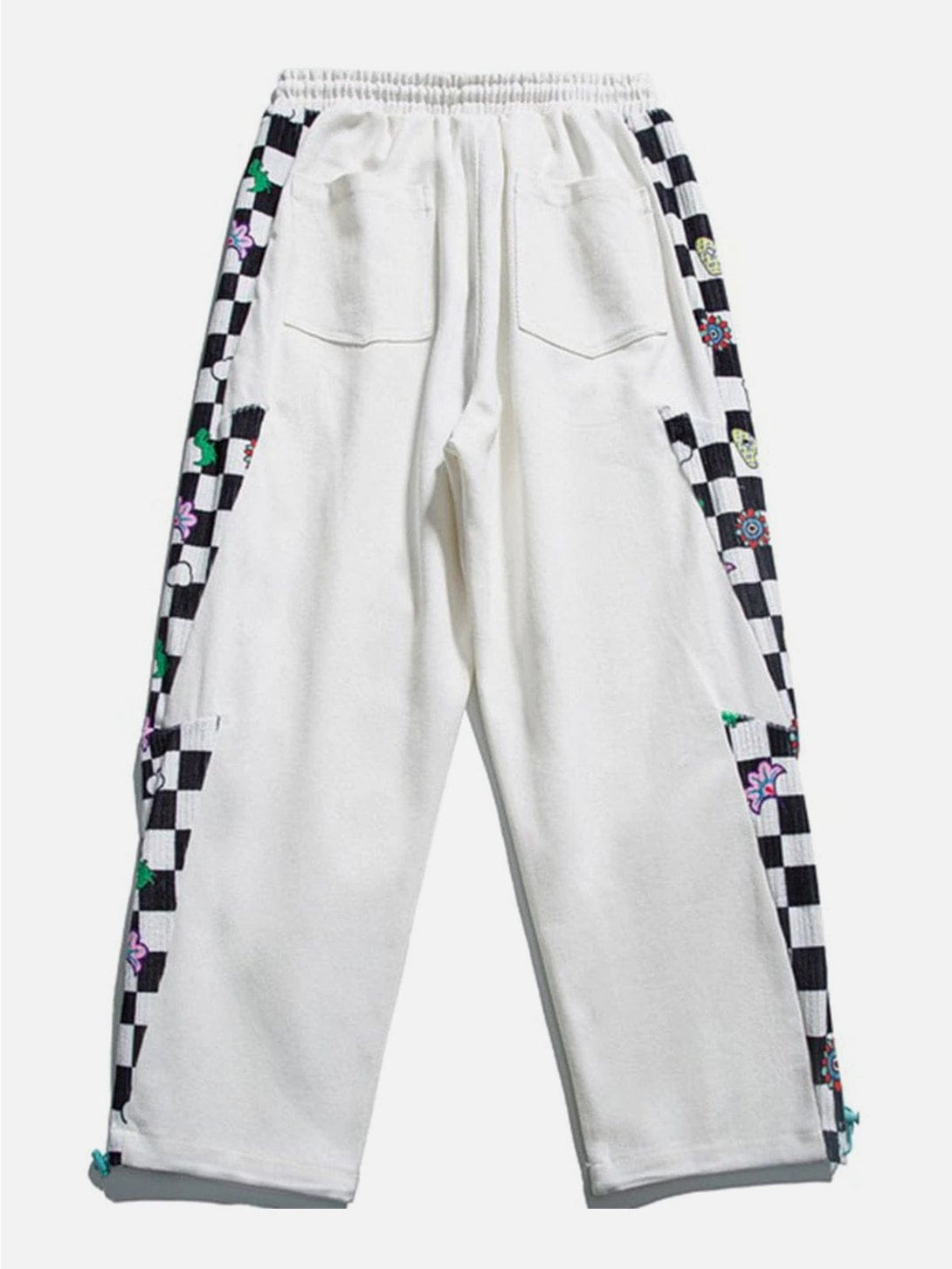 Helmiss - Lattice Stitching Sweatpants- Streetwear Fashion - helmiss.com