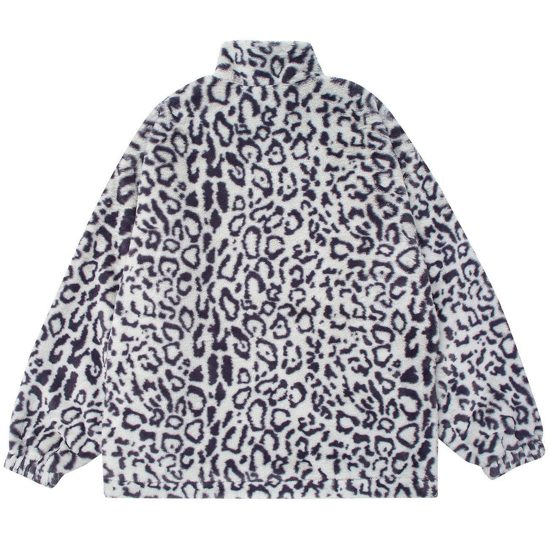 Helmiss - Leopard Printed Winter Coat- Streetwear Fashion - helmiss.com