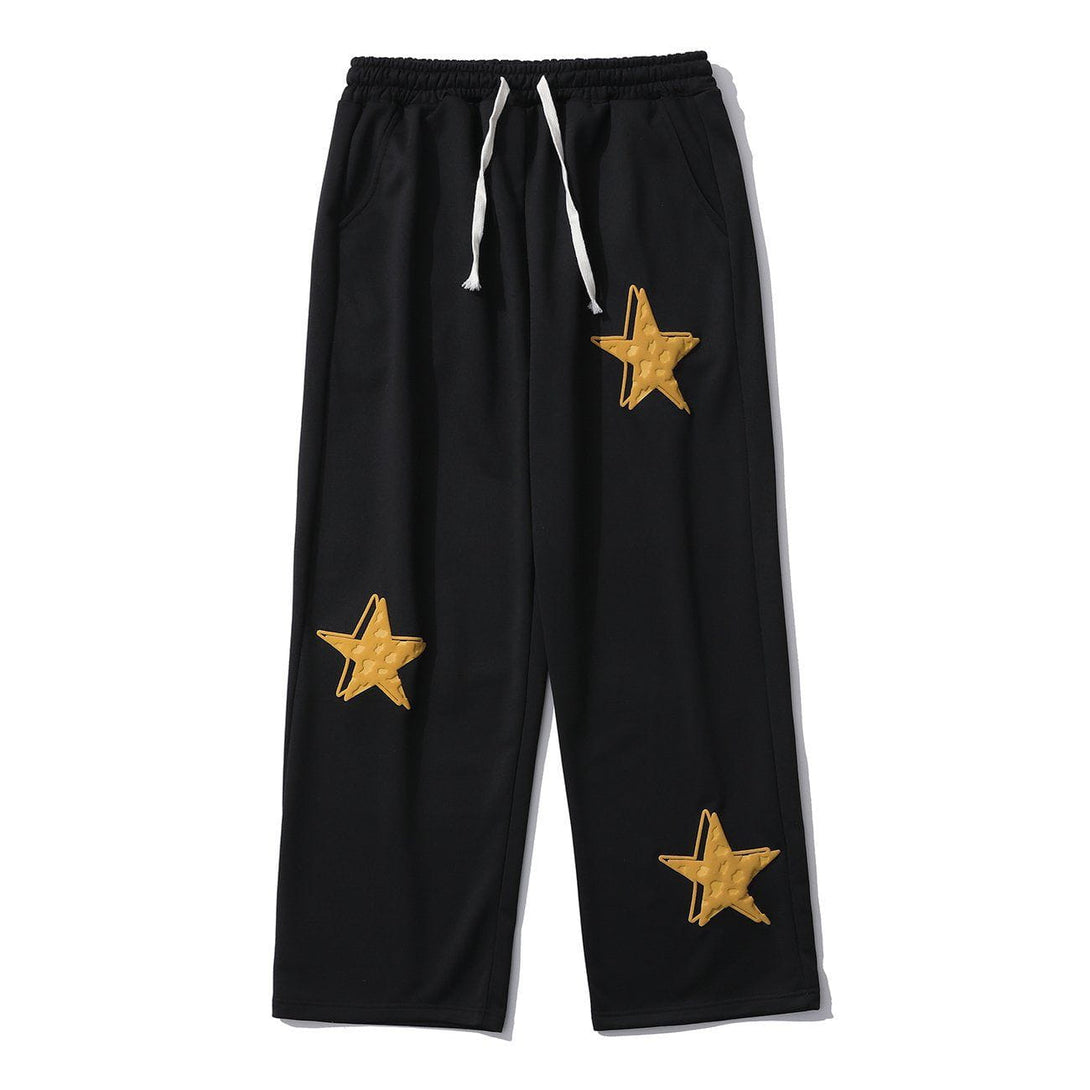 Helmiss - Leopard Star-print Pants- Streetwear Fashion - helmiss.com