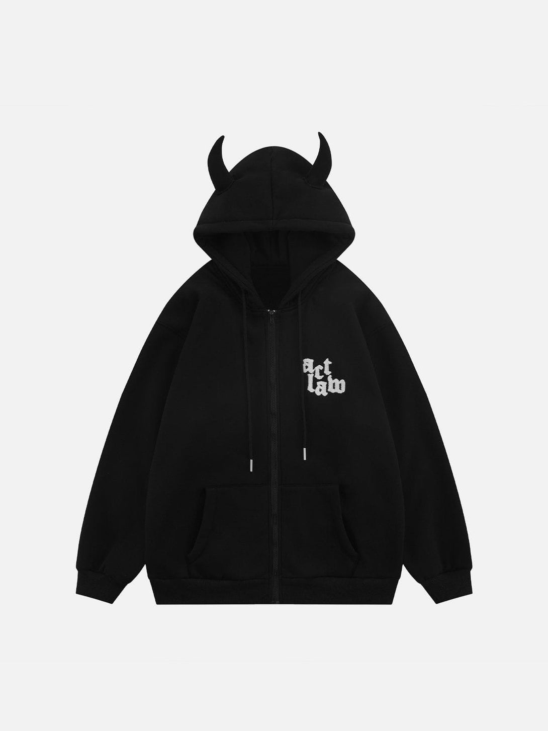 Helmiss - Letter Devil Head Hoodie- Streetwear Fashion - helmiss.com