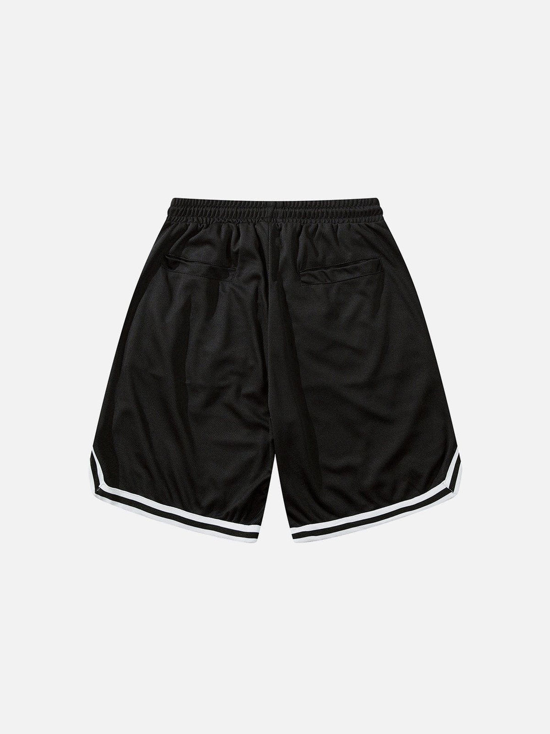 Helmiss - Letter Embroidered Stripes Shorts- Streetwear Fashion - helmiss.com