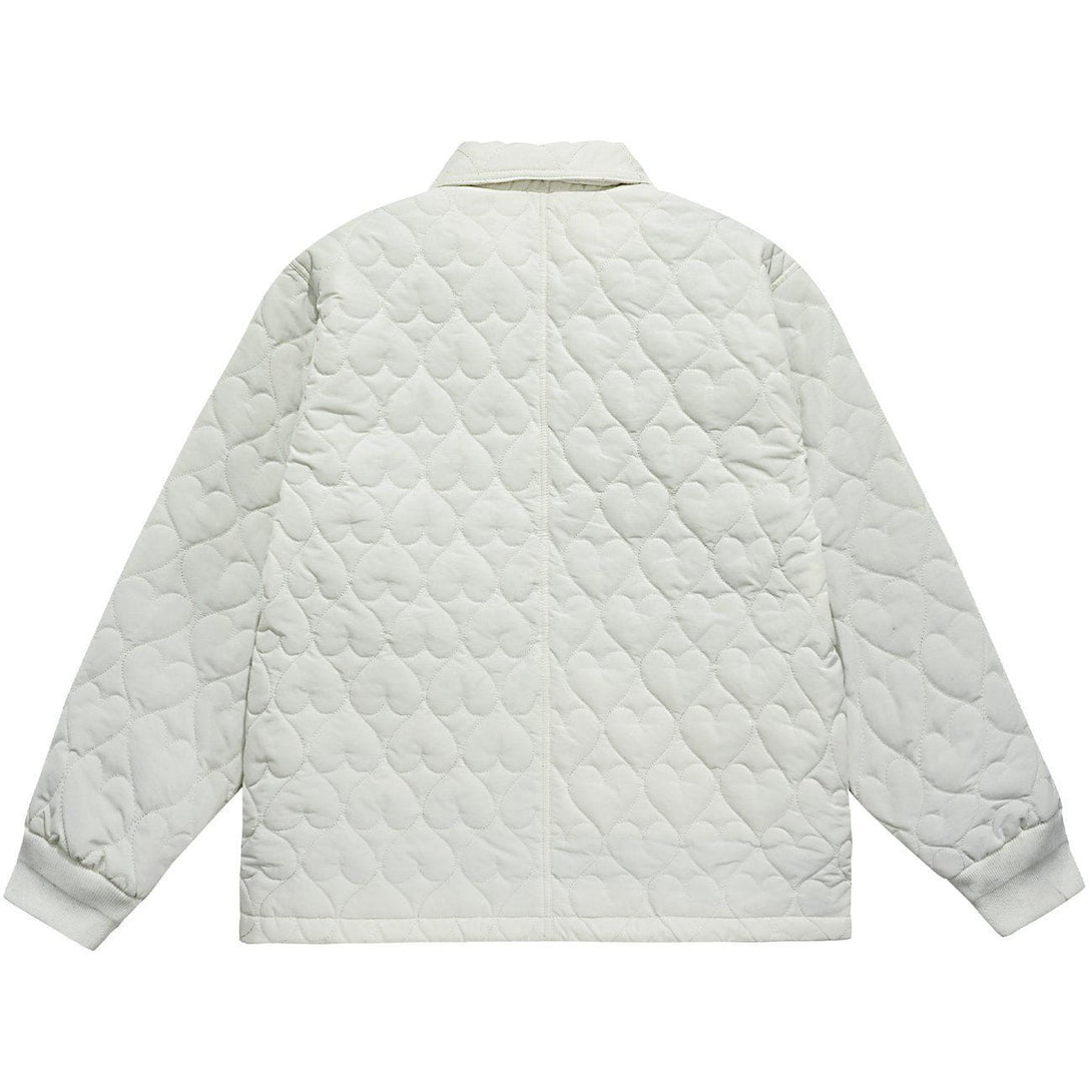 Helmiss - Letter Embroidery Embossing Winter Coat- Streetwear Fashion - helmiss.com