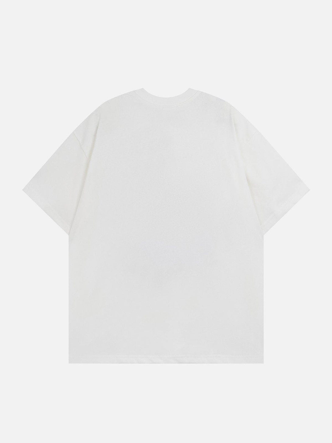 Helmiss - Letter Embroidery Solid Color Tee- Streetwear Fashion - helmiss.com