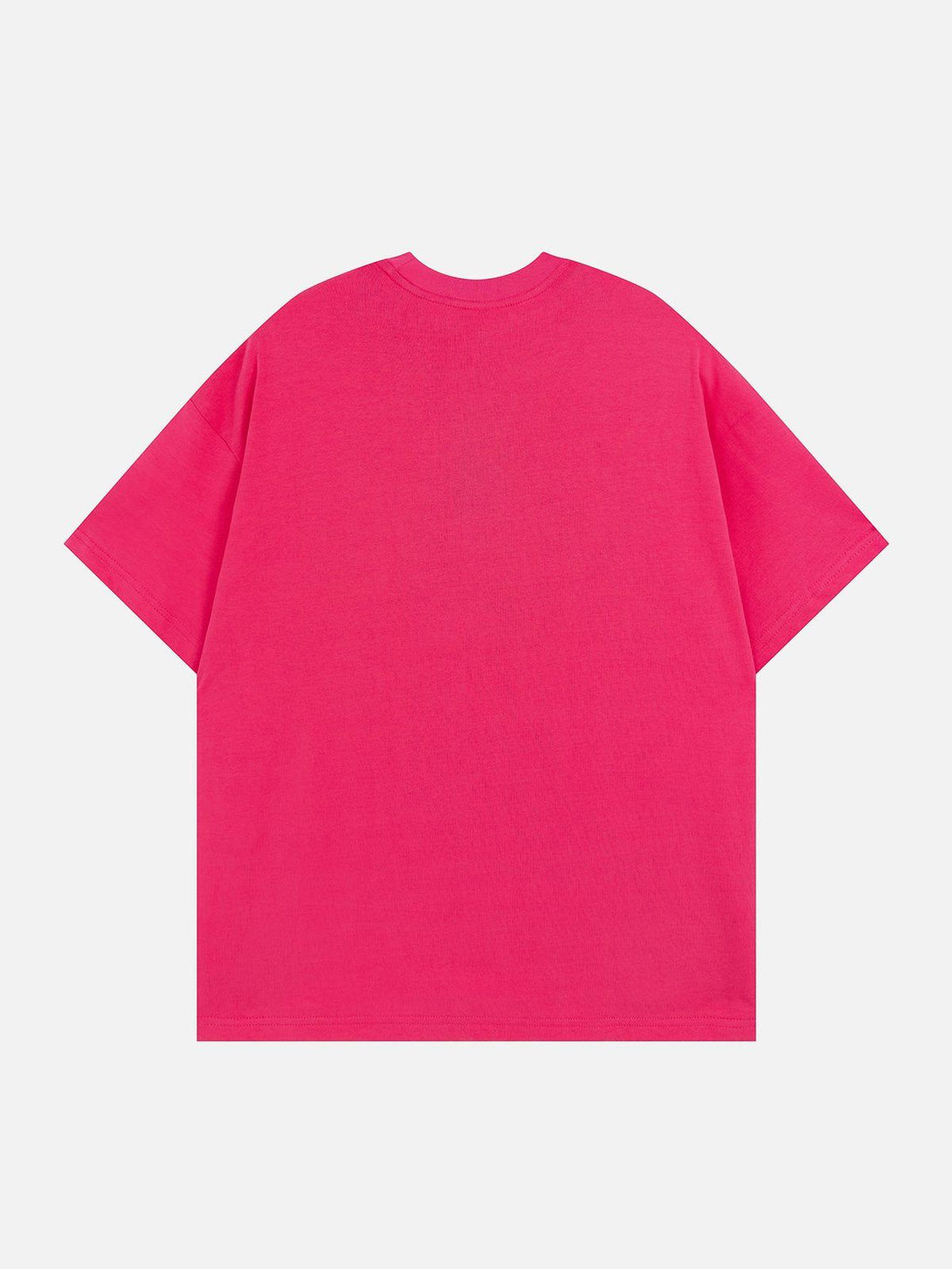 Helmiss - Letter Embroidery Solid Color Tee- Streetwear Fashion - helmiss.com