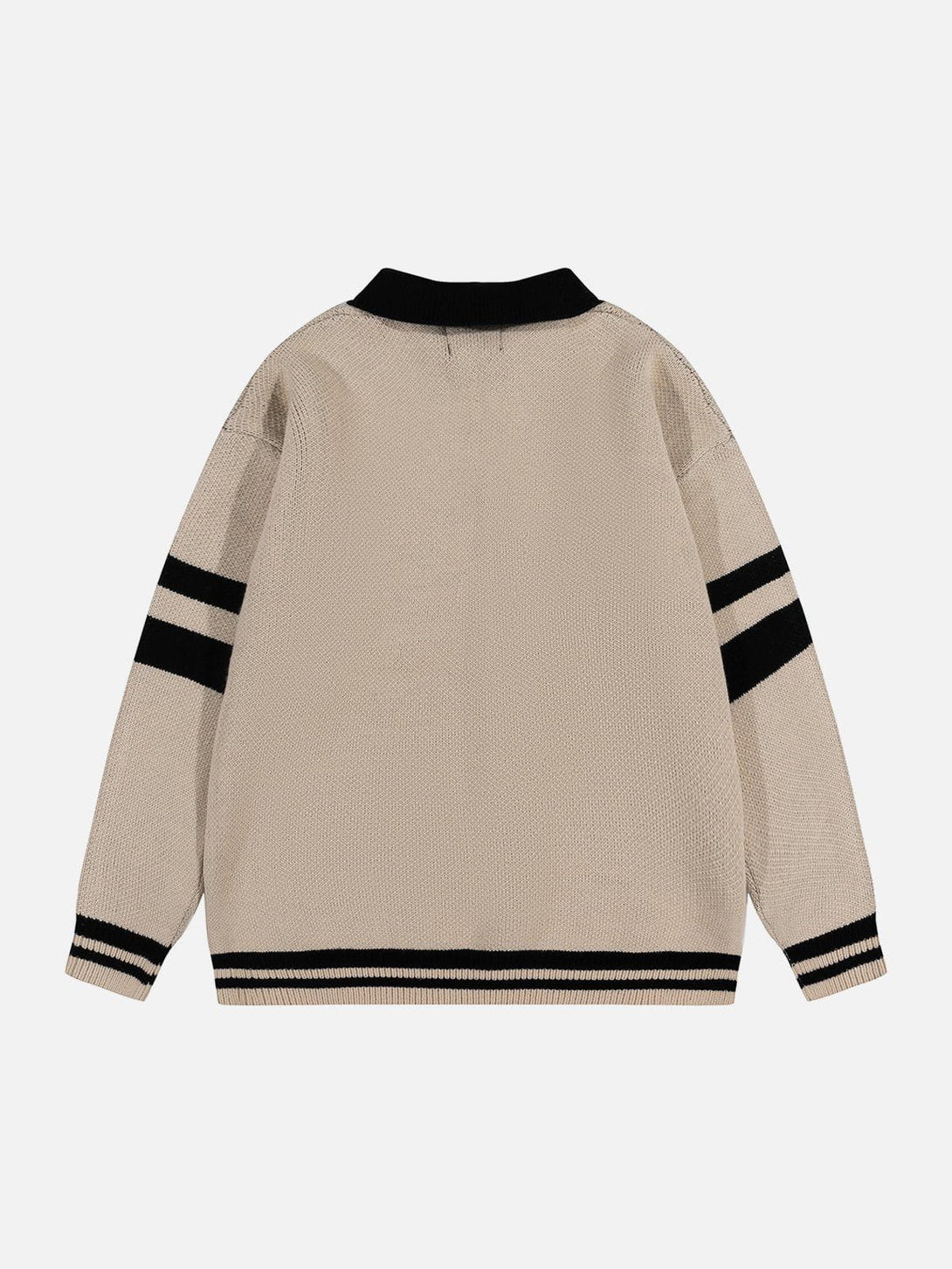 Helmiss - Letter Jacquard Racing Sweater- Streetwear Fashion - helmiss.com