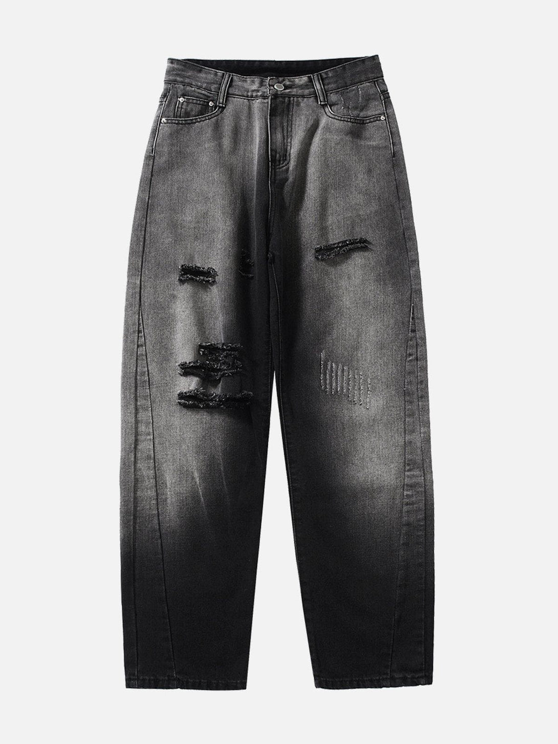 Helmiss - Letter Patch Jeans- Streetwear Fashion - helmiss.com