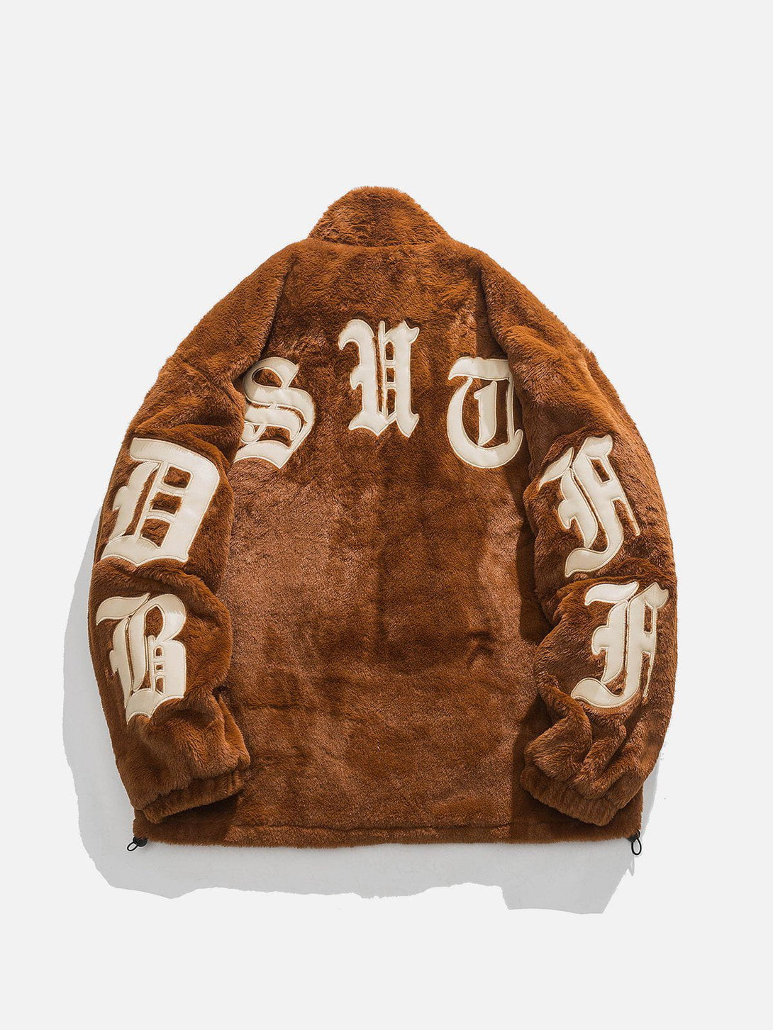 Helmiss - Letter Patch Winter Coat- Streetwear Fashion - helmiss.com