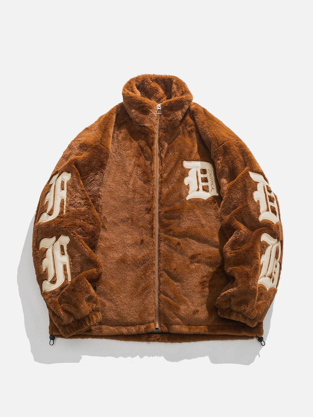 Helmiss - Letter Patch Winter Coat- Streetwear Fashion - helmiss.com