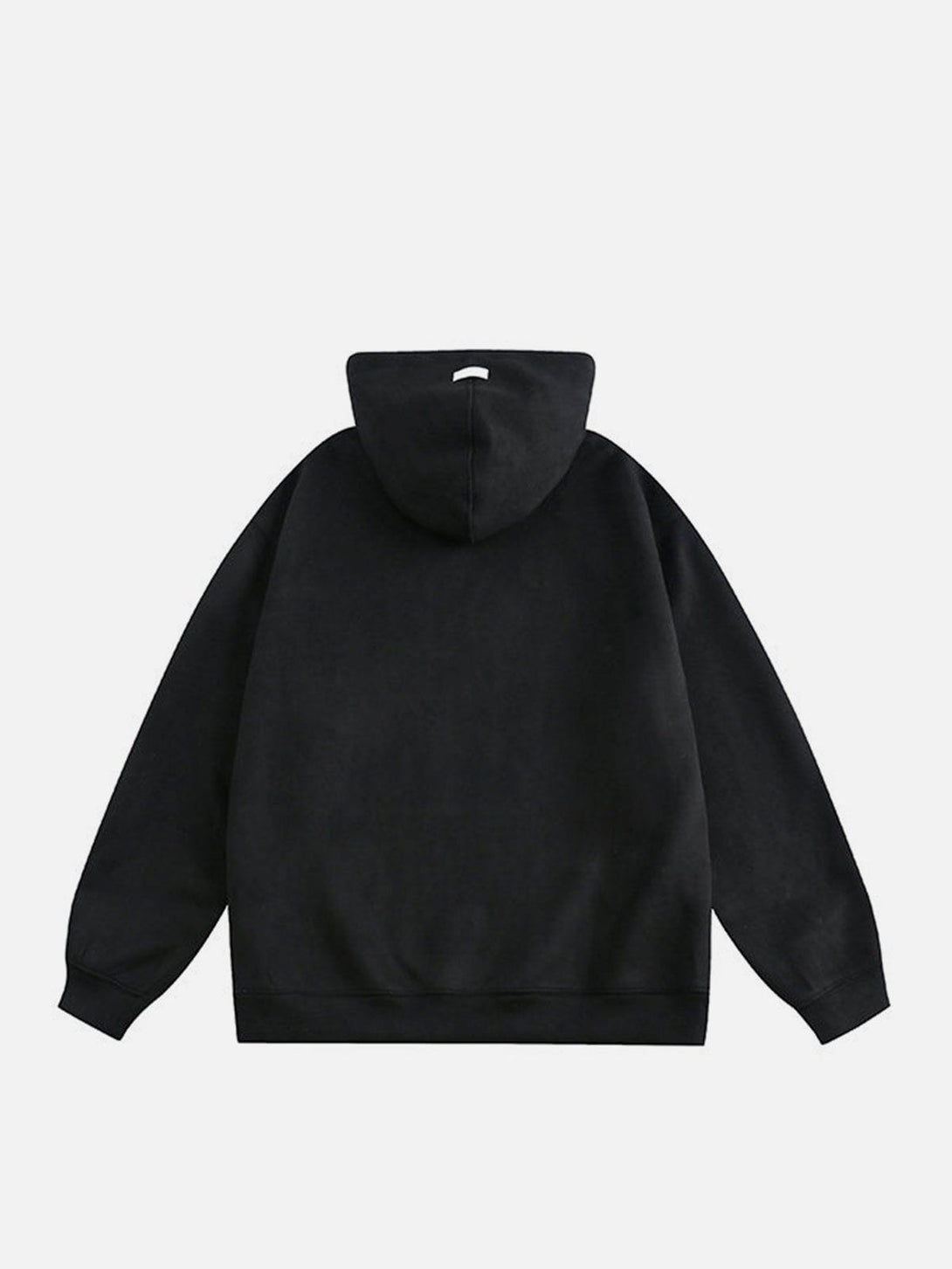 Helmiss - Letter Print Solid Hoodie- Streetwear Fashion - helmiss.com