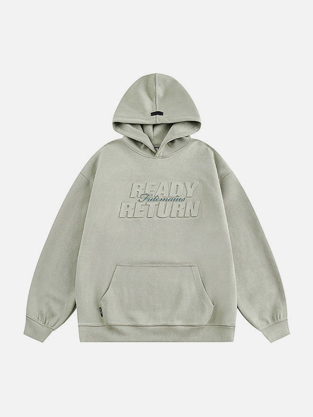 Helmiss - Letter Print Solid Hoodie- Streetwear Fashion - helmiss.com