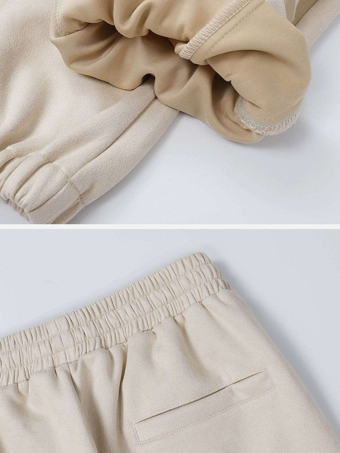 Helmiss - Letter Print Suede Pants- Streetwear Fashion - helmiss.com