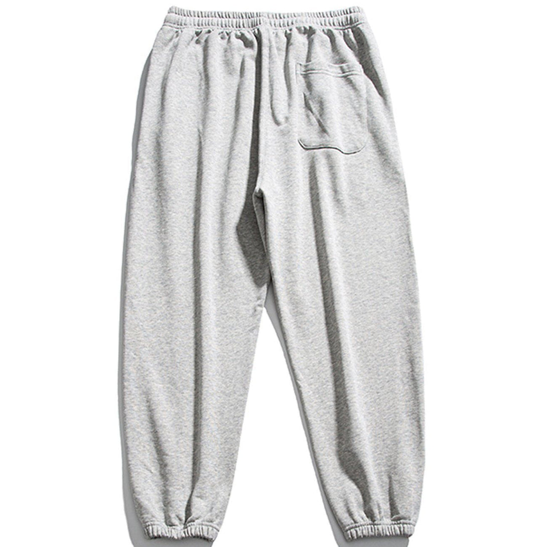 Helmiss - Letter Print Sweatpants- Streetwear Fashion - helmiss.com