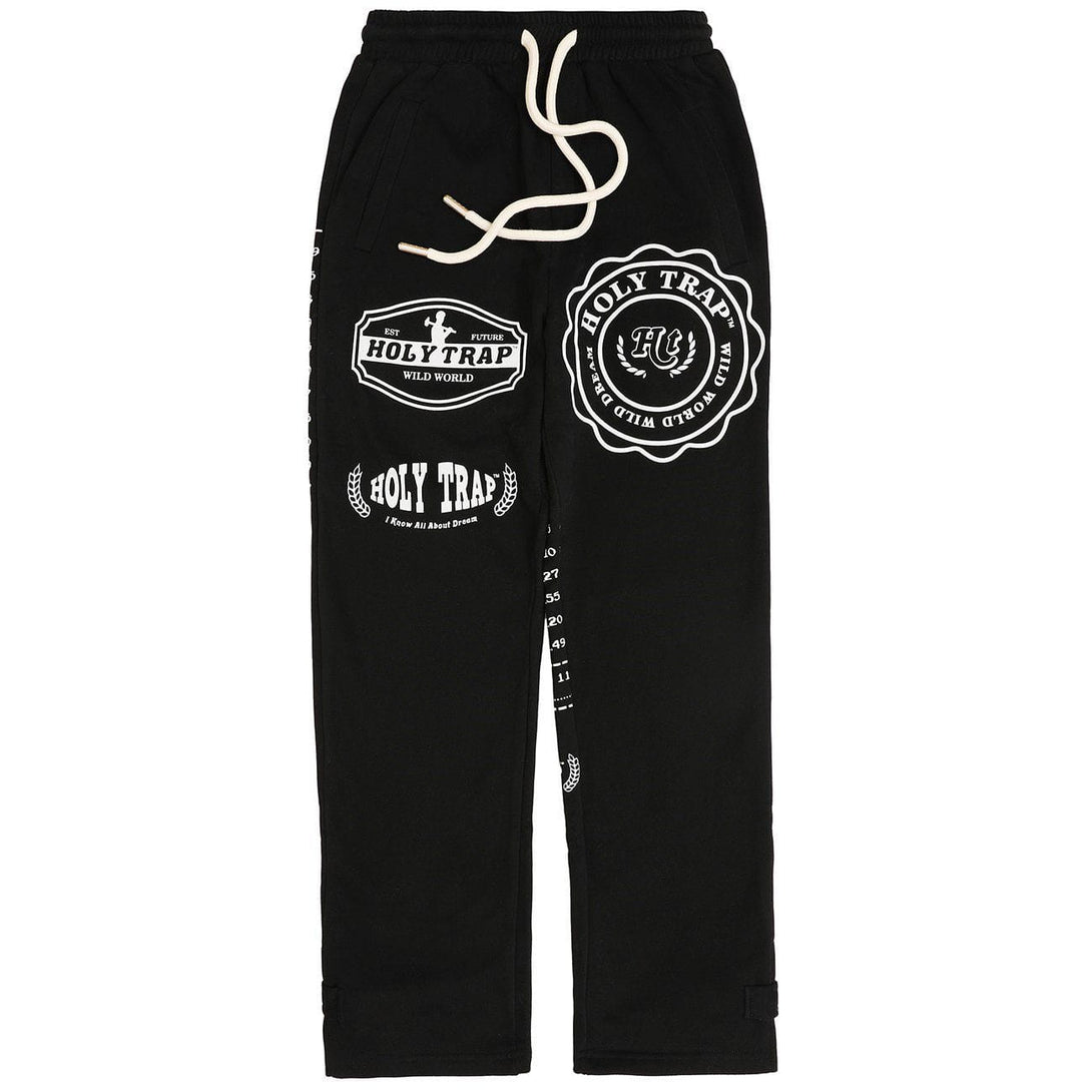 Helmiss - Letter Print Sweatpants- Streetwear Fashion - helmiss.com