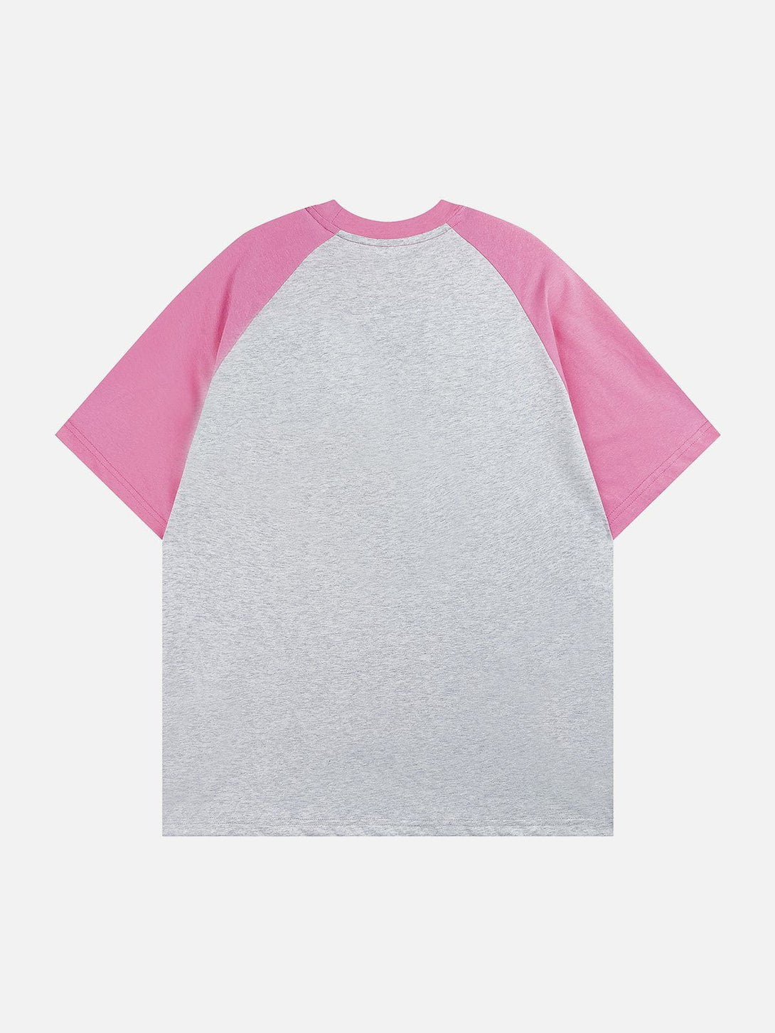 Helmiss - Letter Printing Patchwork Tee- Streetwear Fashion - helmiss.com