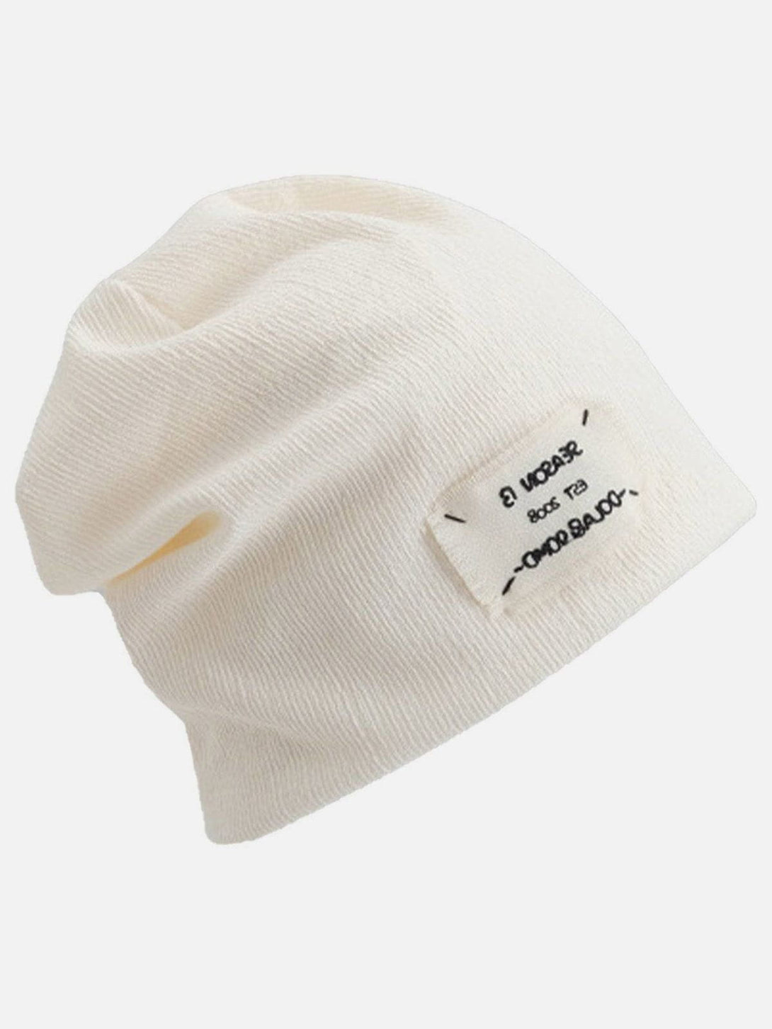 Helmiss - Letter Square Knitted Pile Cap- Streetwear Fashion - helmiss.com