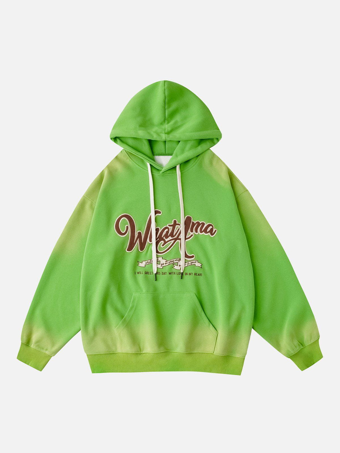 Helmiss - Letter Washed Hoodie- Streetwear Fashion - helmiss.com