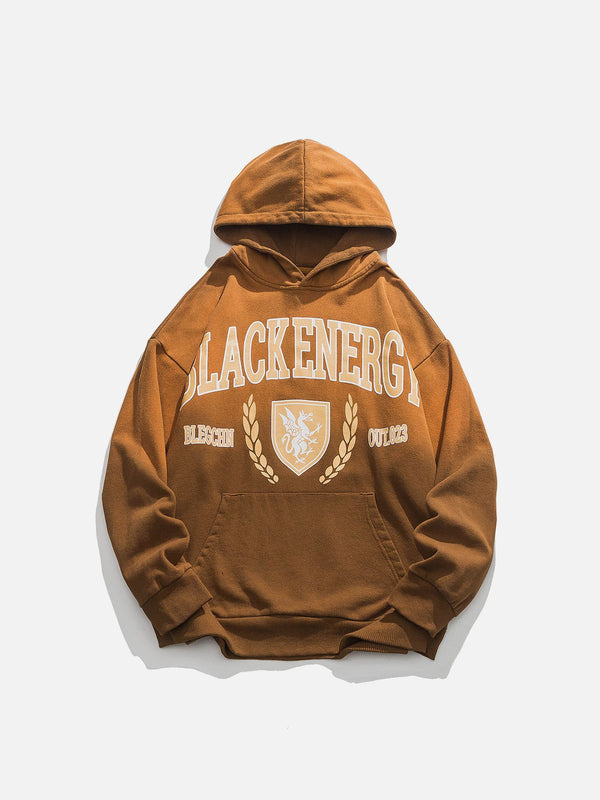 Helmiss - Lettered Graphic Hoodie- Streetwear Fashion - helmiss.com