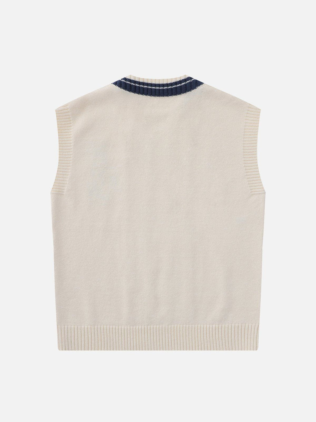 Helmiss - Lettered Star Embroidery Sweater Vest- Streetwear Fashion - helmiss.com