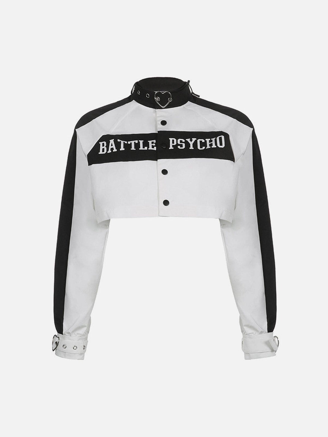 Helmiss - Lettering Print Patchwork Jackets- Streetwear Fashion - helmiss.com