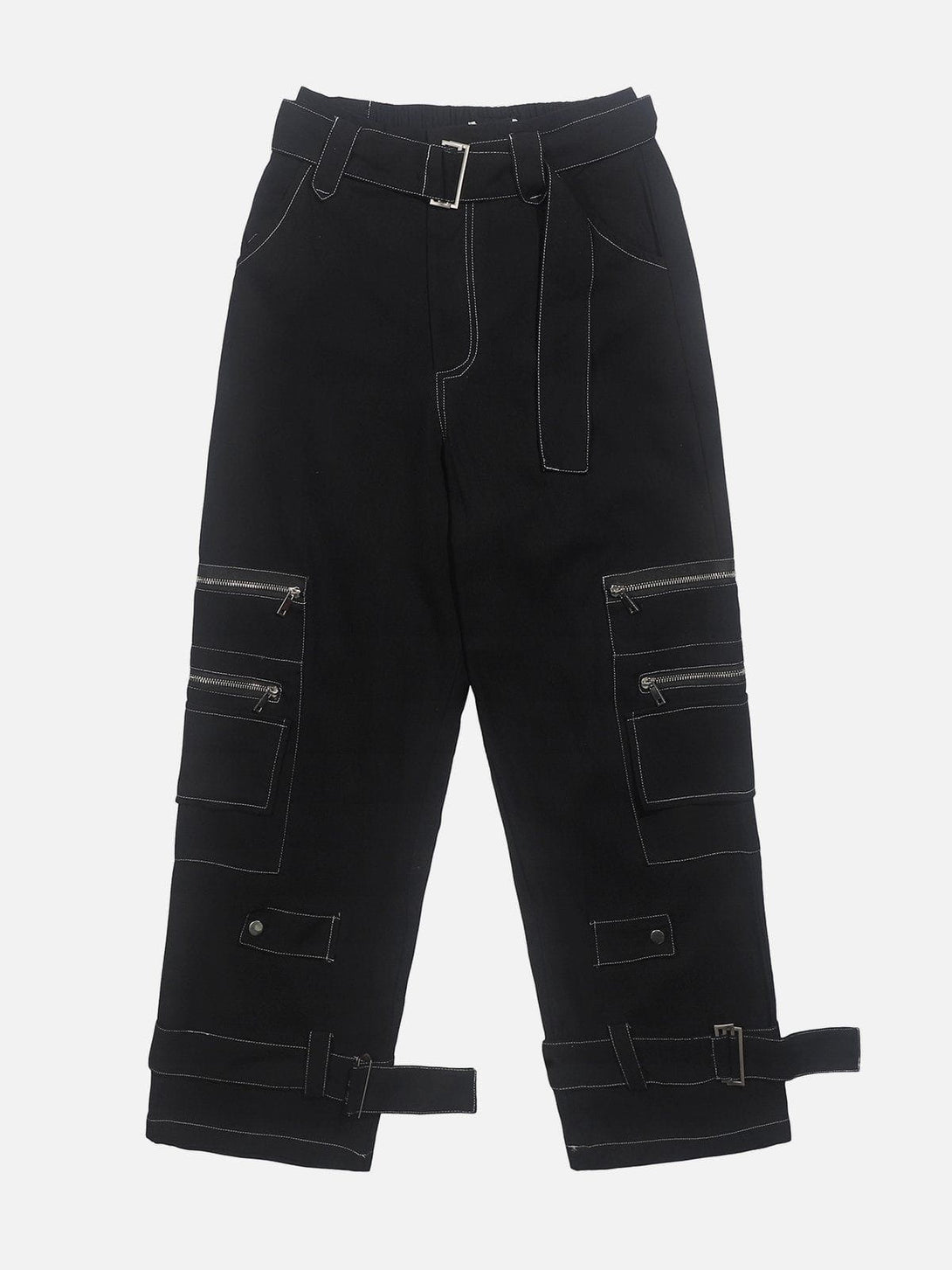 Helmiss - Line Zip Design Pants- Streetwear Fashion - helmiss.com