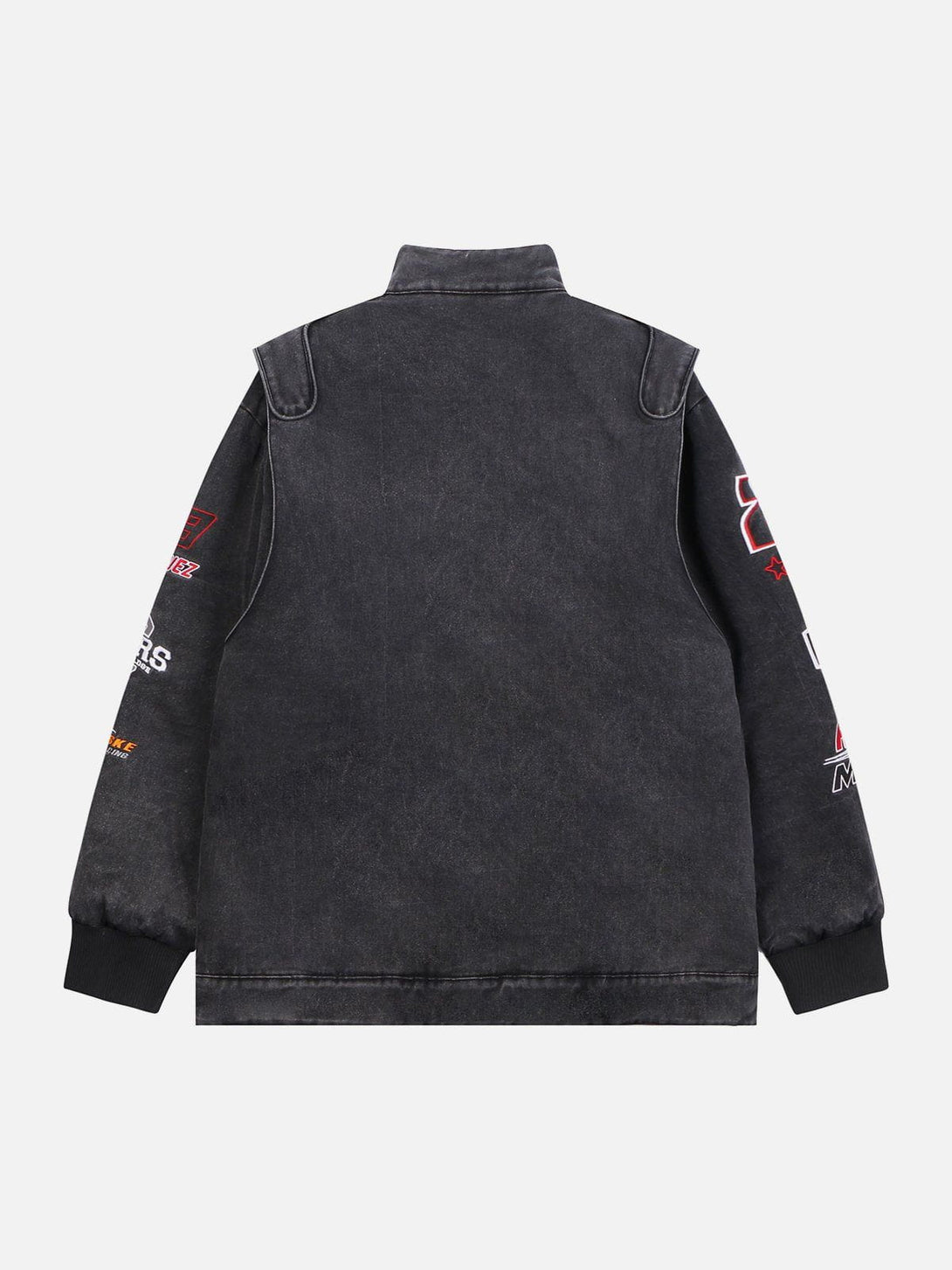 Helmiss - Locomotives Embroidered Labels Winter Coat- Streetwear Fashion - helmiss.com