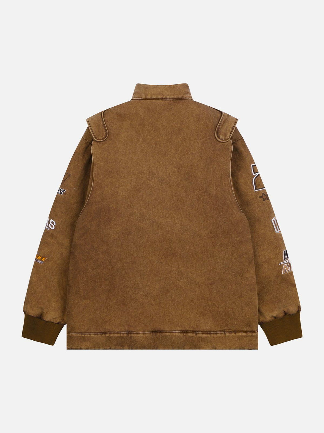 Helmiss - Locomotives Embroidered Labels Winter Coat- Streetwear Fashion - helmiss.com