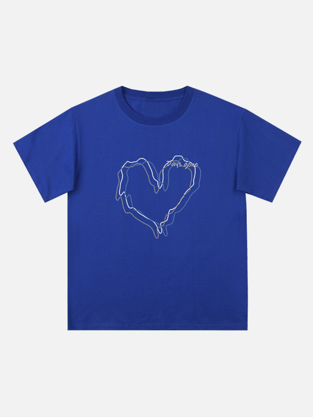 Helmiss - Love Lines Print Tee- Streetwear Fashion - helmiss.com