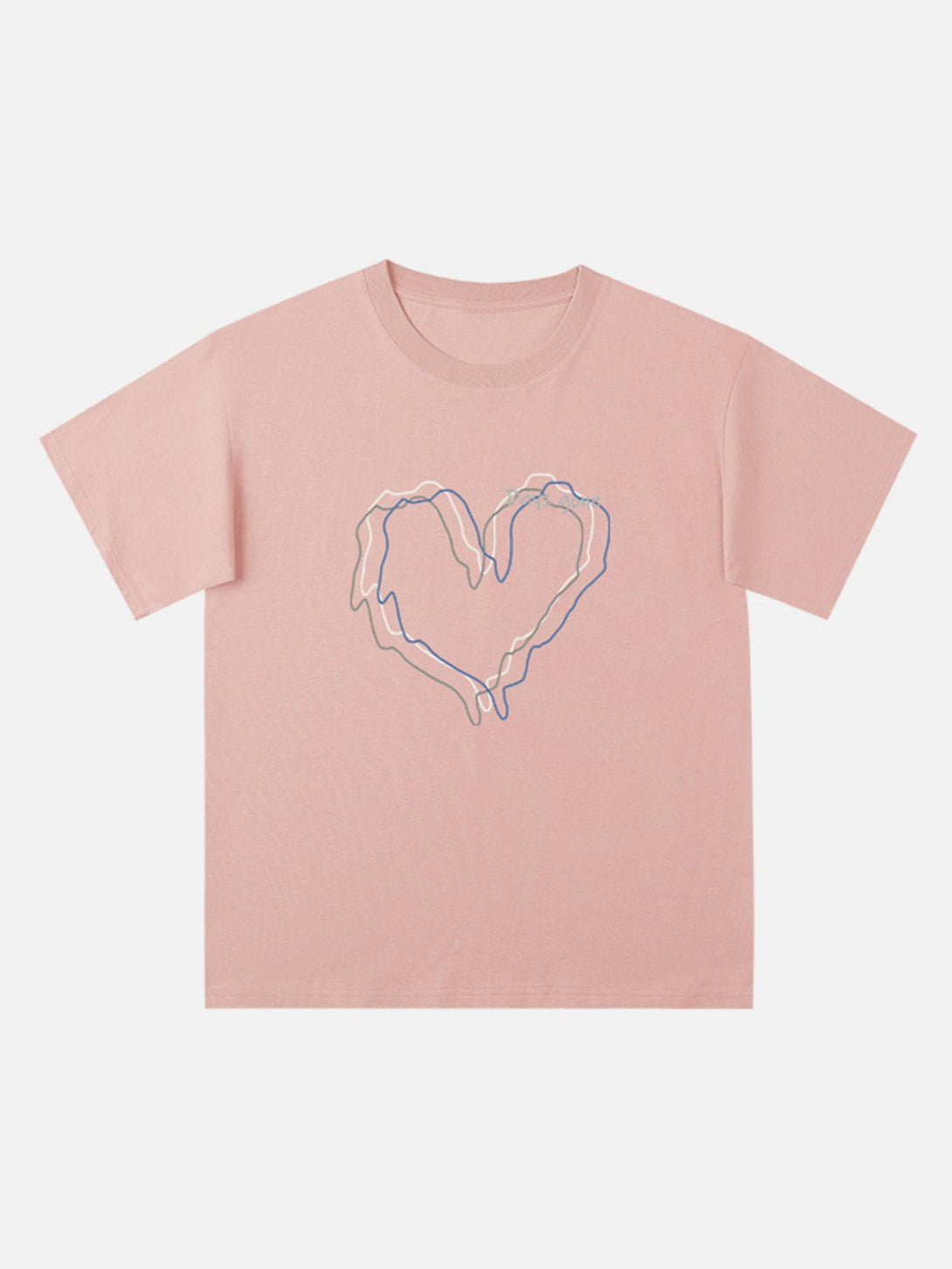 Helmiss - Love Lines Print Tee- Streetwear Fashion - helmiss.com