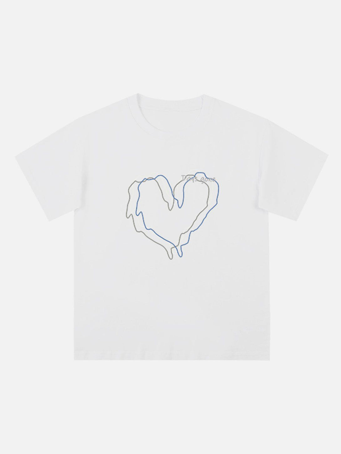 Helmiss - Love Lines Print Tee- Streetwear Fashion - helmiss.com