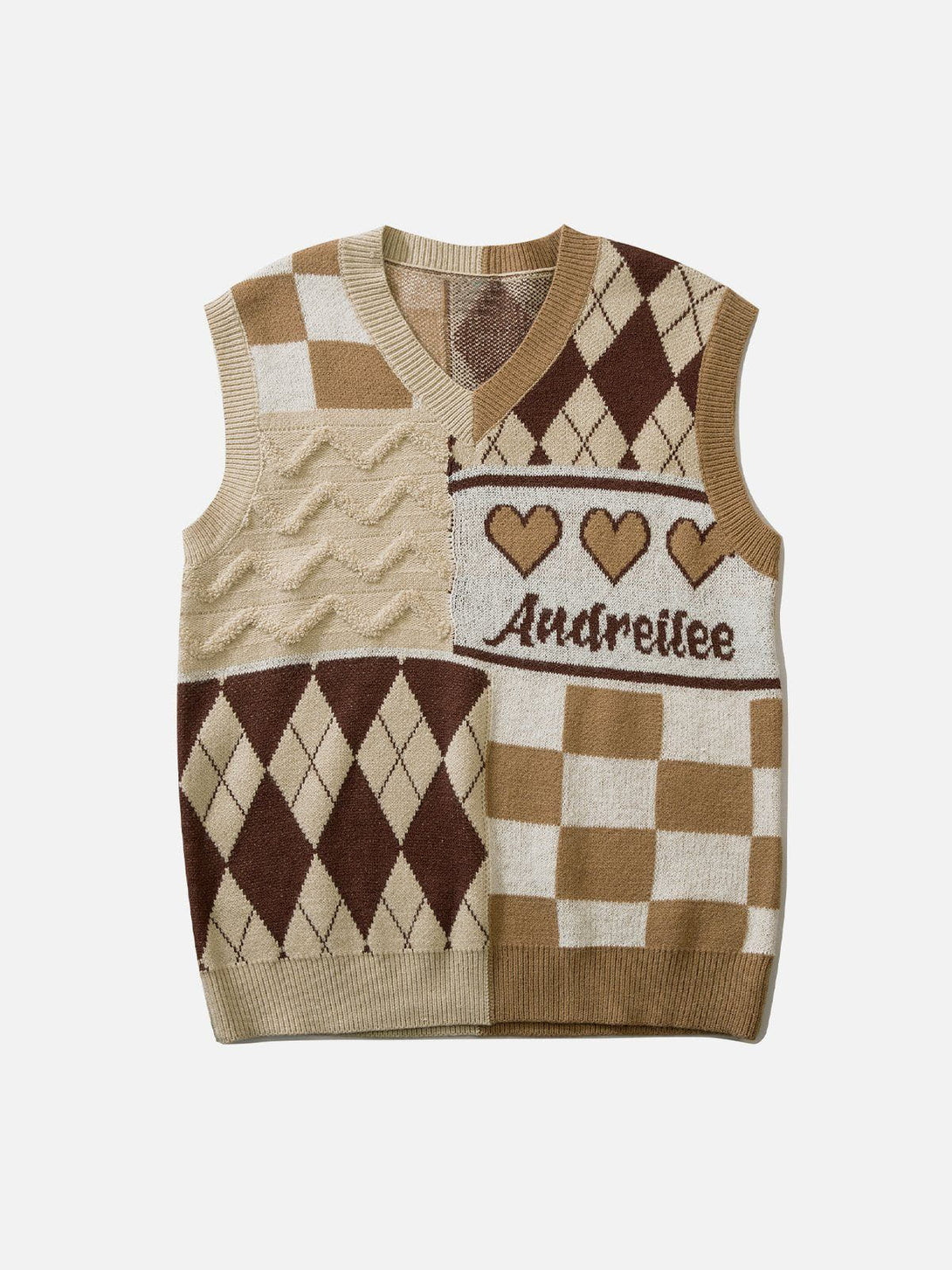 Helmiss - Love Weaving Layering Style Sweater Vest- Streetwear Fashion - helmiss.com