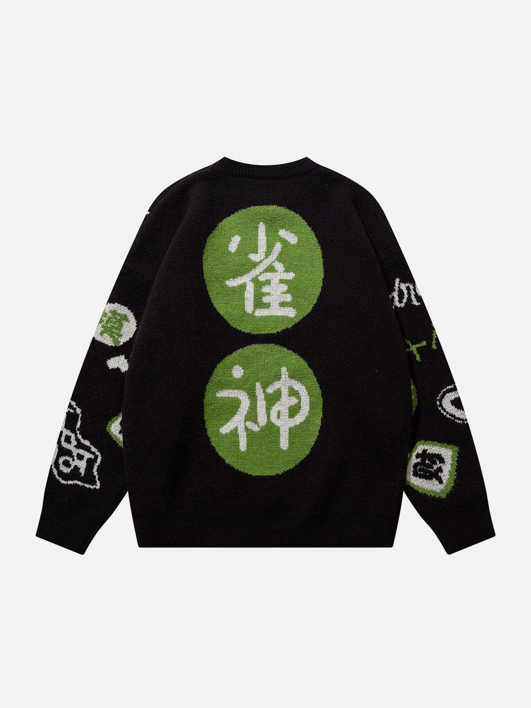 Helmiss - Mahjong Embroidery Sweater- Streetwear Fashion - helmiss.com