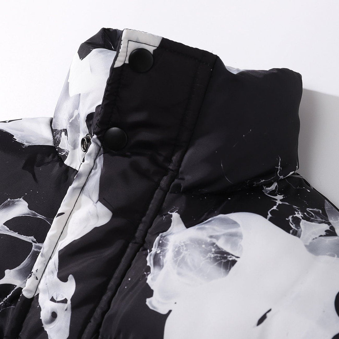 Helmiss - Milk Pattern Winter Coat- Streetwear Fashion - helmiss.com