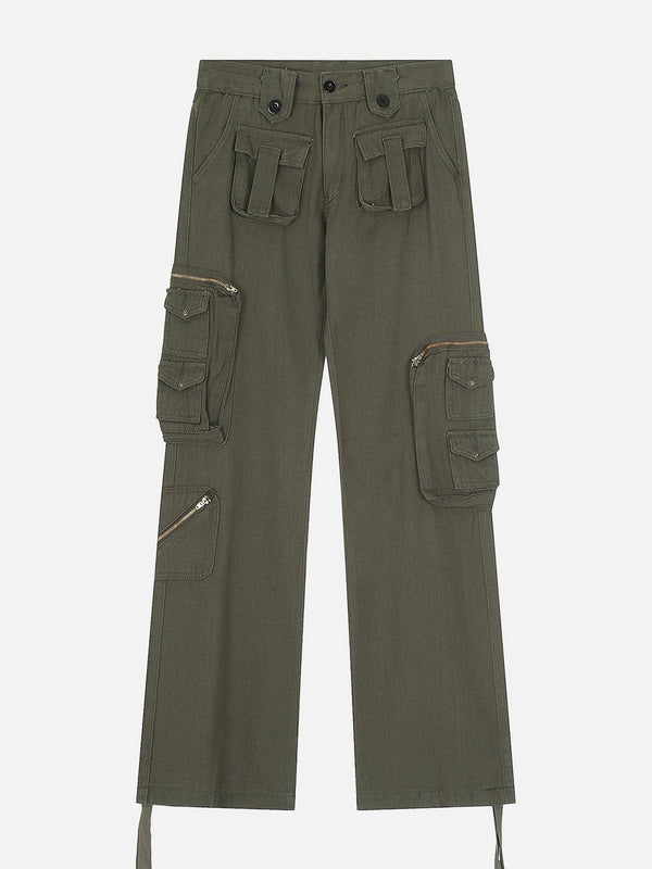 Helmiss - Multi-Pocket Drawstring Pants- Streetwear Fashion - helmiss.com