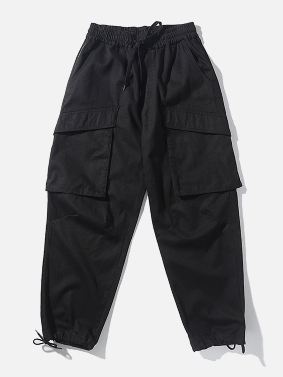 Helmiss - Multi-Pocket Solid Pants- Streetwear Fashion - helmiss.com