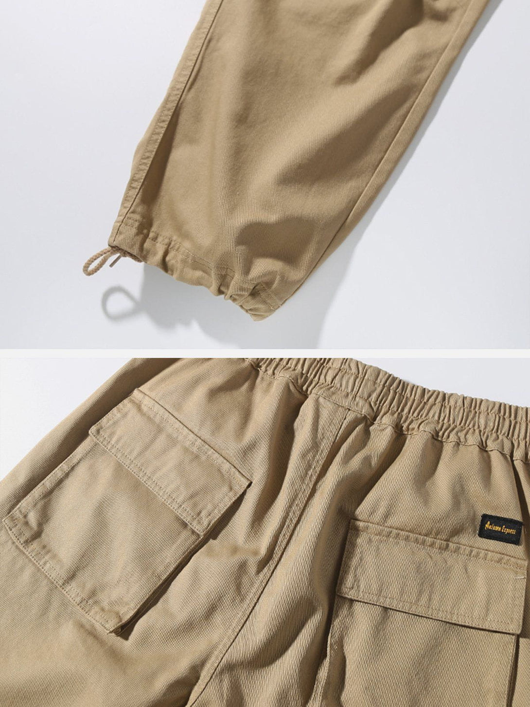 Helmiss - Multi-Pocket Solid Pants- Streetwear Fashion - helmiss.com